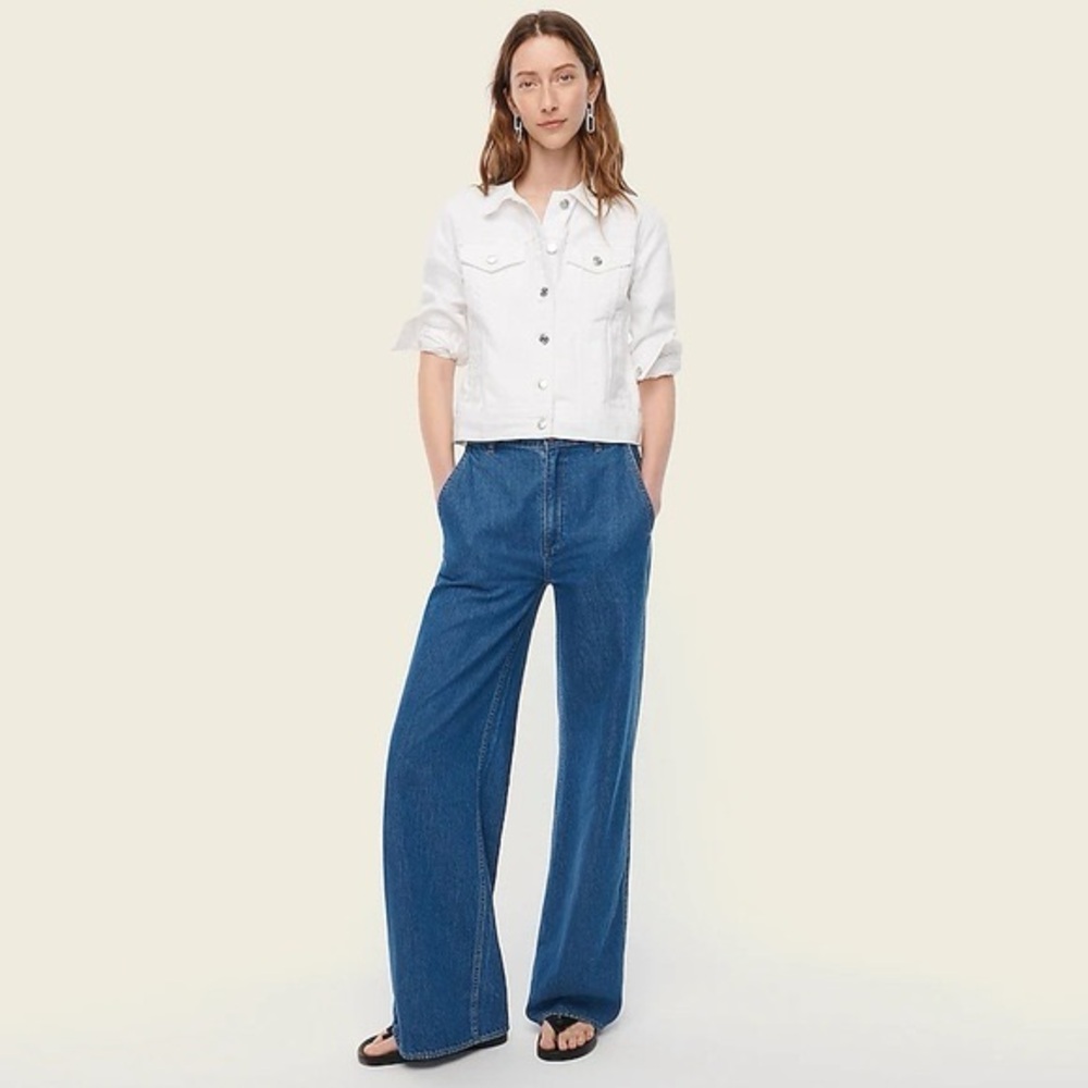 J crew Denim jacket in white